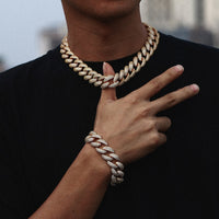 Thumbnail for 18mm Miami Crub Cuban Link Chain - Different Drips