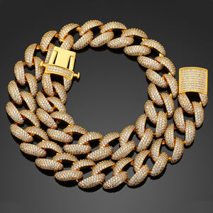 18mm Miami Crub Cuban Link Chain - Different Drips