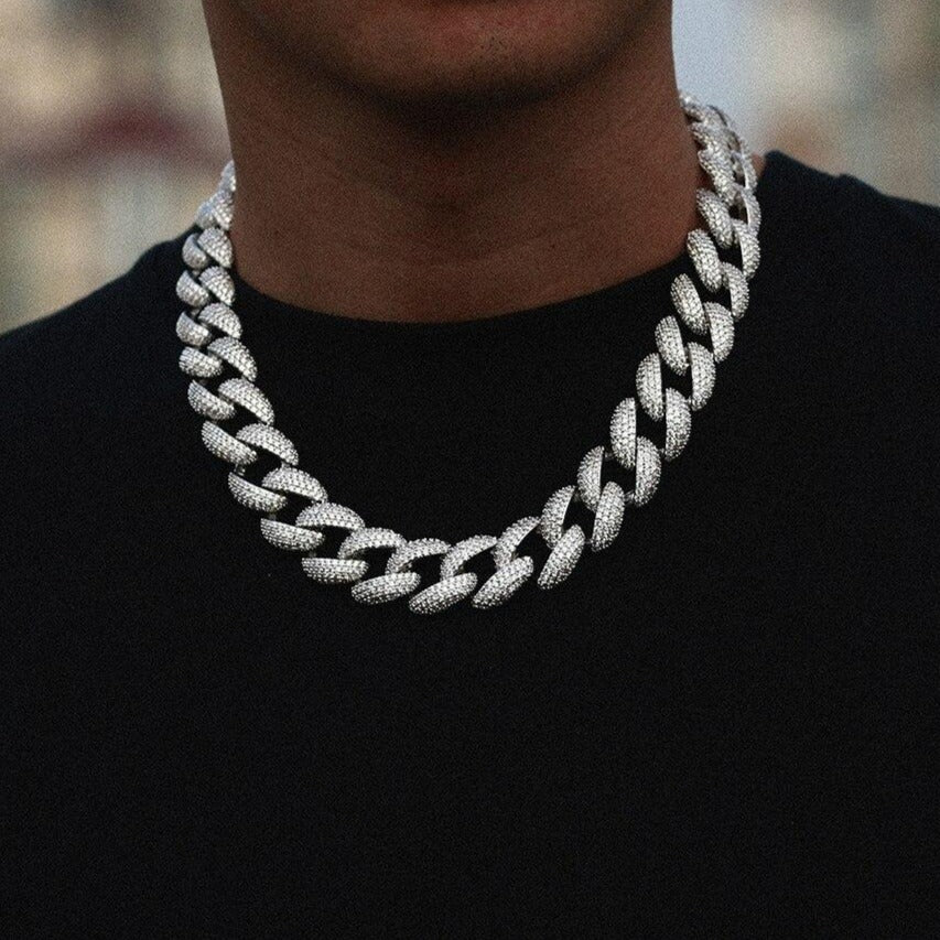 18mm Miami Crub Cuban Link Chain - Different Drips