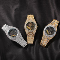Thumbnail for Iced Mechanical Octagonal Shaped Watch - Different Drips