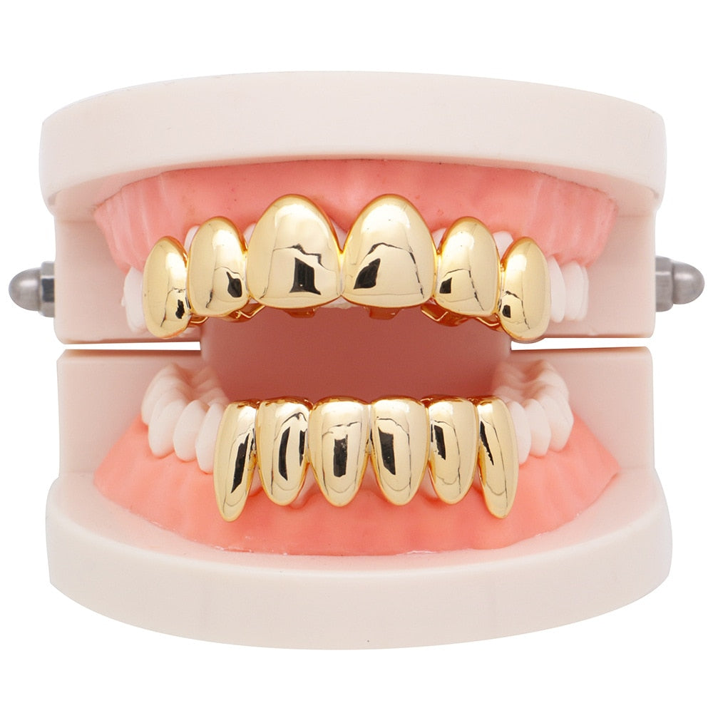 Solid 18k Gold Plated Grillz - Different Drips