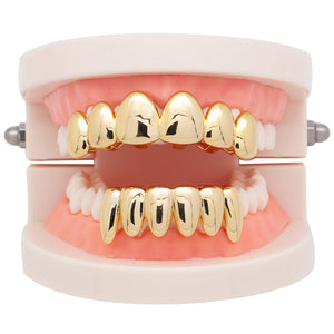 Solid 18k Gold Plated Grillz - Different Drips