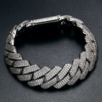 Thumbnail for 20mm Iced Out Cuban Prong Bracelet - Different Drips