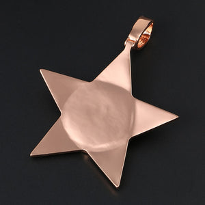 Custom Star Photo Pendant - Different Drips