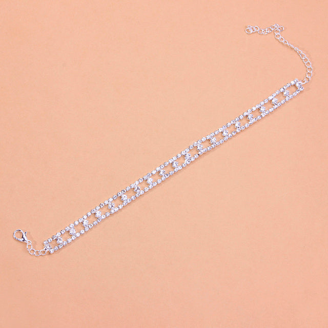 Double Row Star Pattern Anklet - Different Drips