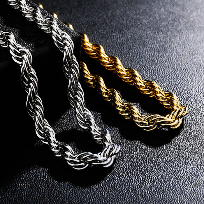 8mm Braided Rope Chain - Different Drips
