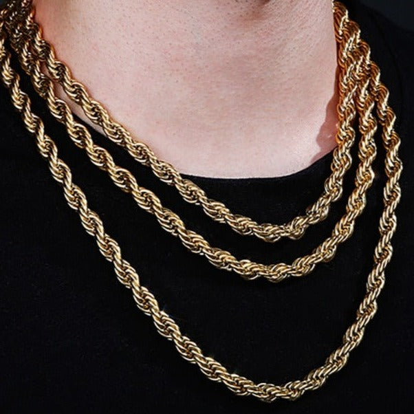 8mm Braided Rope Chain - Different Drips