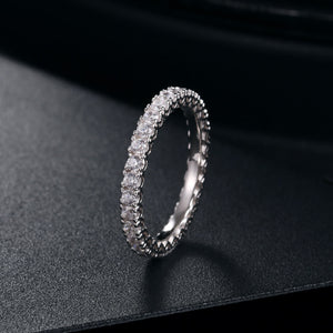 925 Sterling Silver Single Layer Band Ring - Different Drips