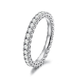 925 Sterling Silver Single Layer Band Ring - Different Drips