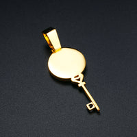 Thumbnail for Custom Key Shaped Photo Pendant - Different Drips