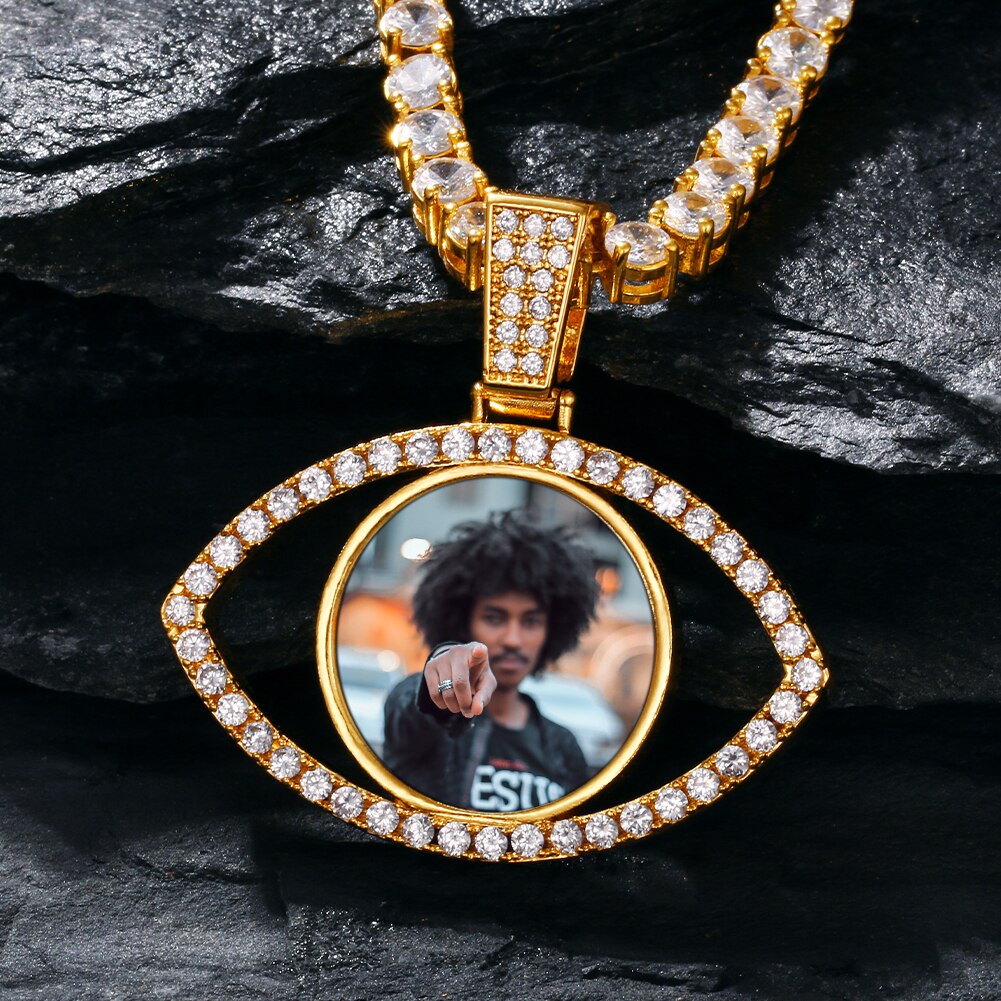 Custom Eye Photo Pendant - Different Drips