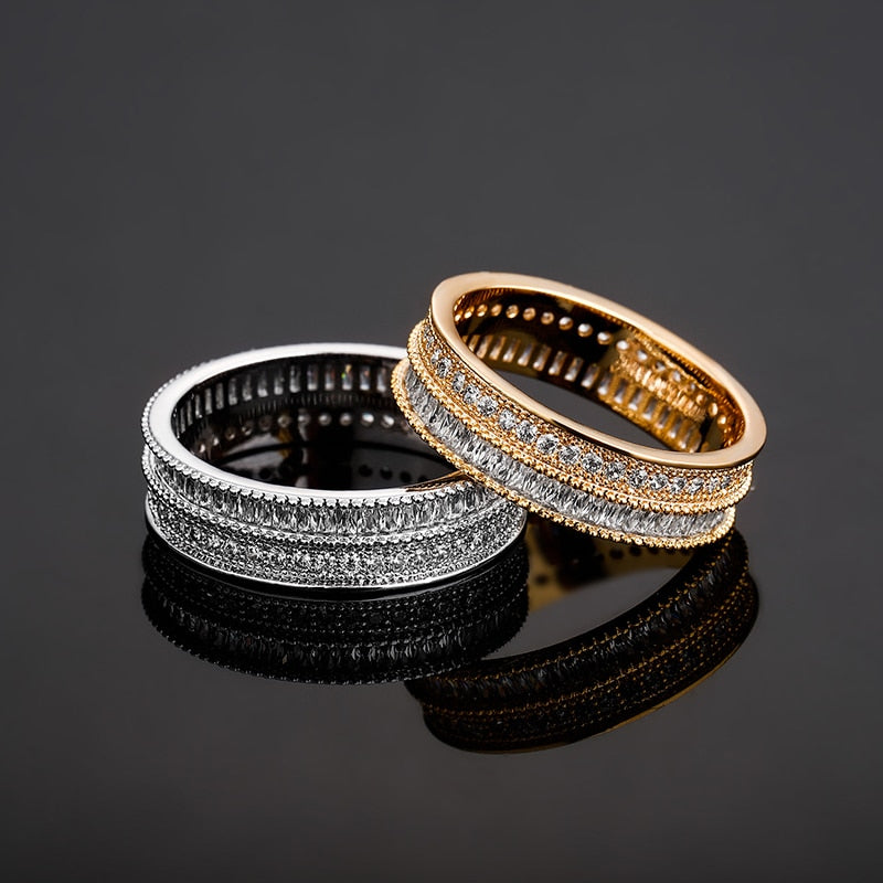 Half Baguette Eternity Ring - Different Drips