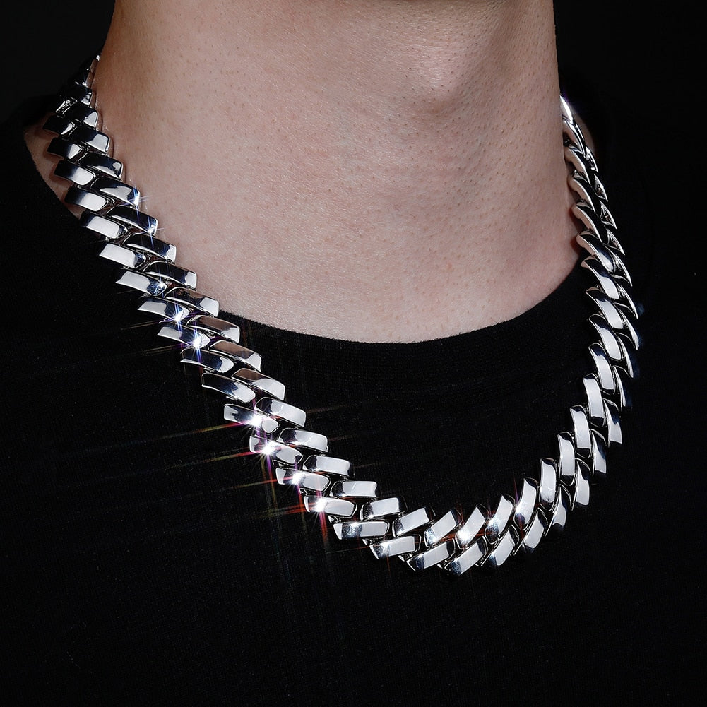 18mm Solid Prong Cuban Link Chain - Different Drips