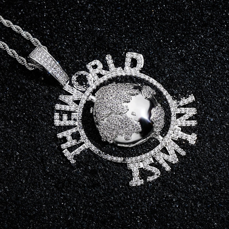 The World Is Mine Earth Pendant - Different Drips