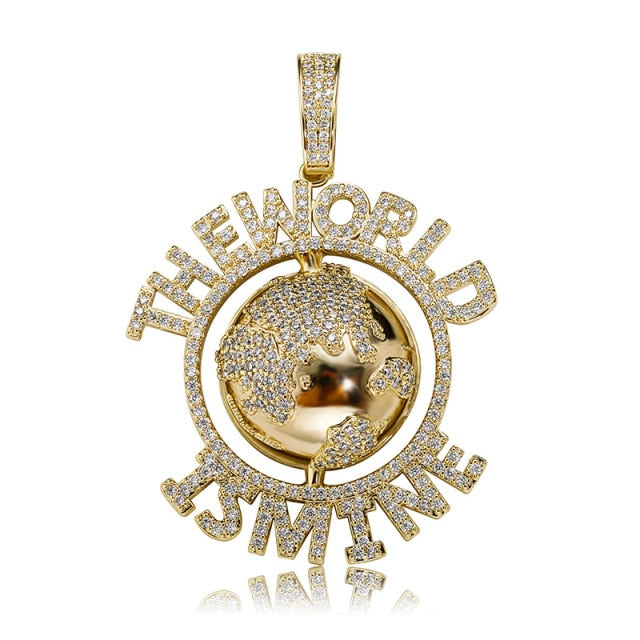 The World Is Mine Earth Pendant - Different Drips