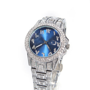 Iced Colored Dial Arabic Numeral Watch - Different Drips