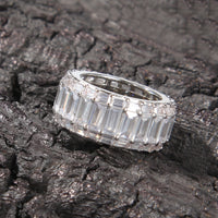 Thumbnail for 11mm Three Layer Baguette Ring - Different Drips