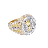 Thumbnail for Solid 925 Sterling Silver Baguette Jesus Ring - Different Drips