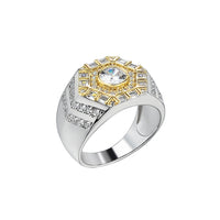 Thumbnail for Solid 925 Sterling Silver Center Stone Ring - Different Drips