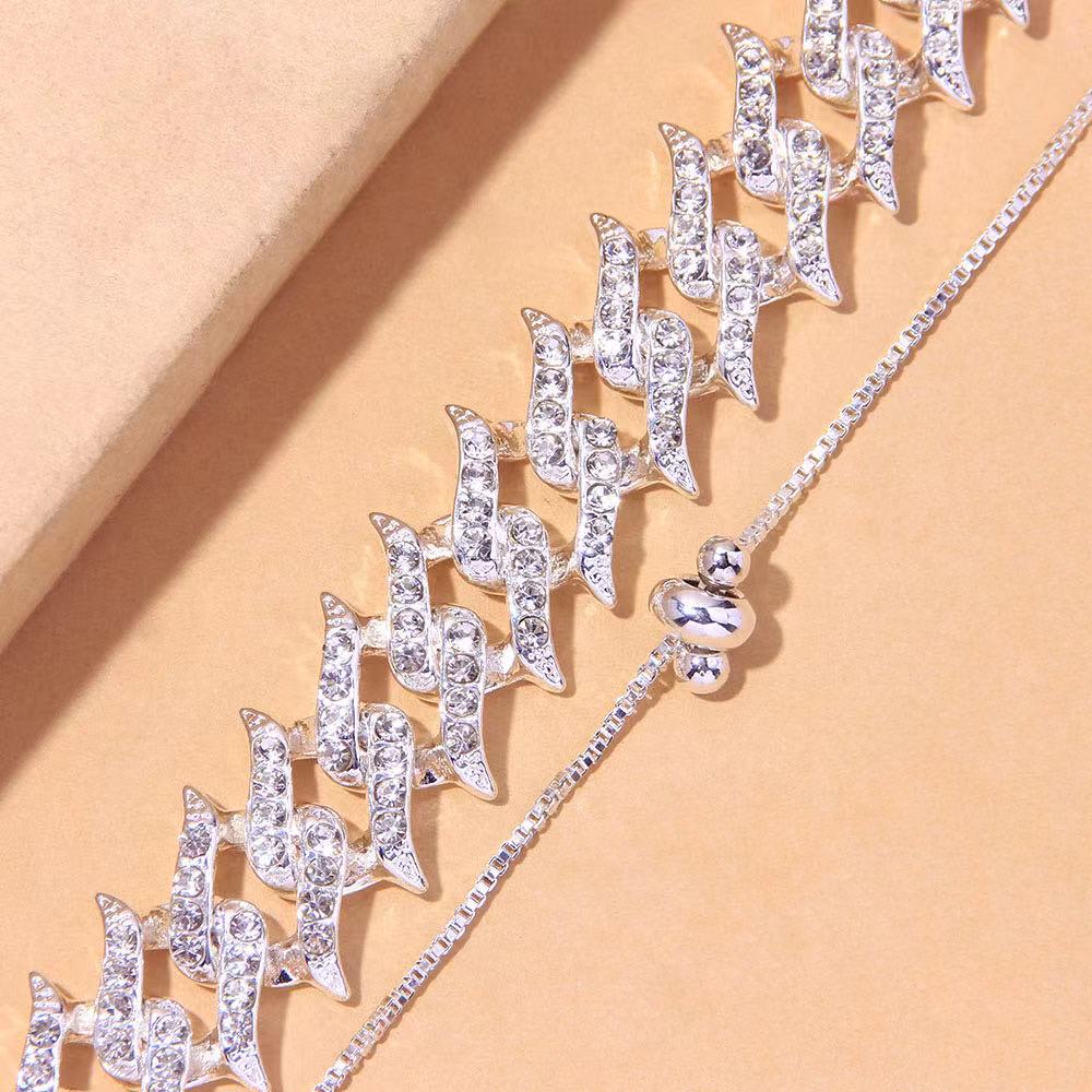 12mm Spiked Cuban Link Anklet - Different Drips