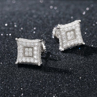 Thumbnail for S925 Moissanite Square Dip Earrings - Different Drips