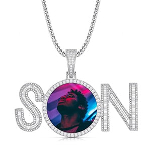 Custom Photo 'SON' Pendant - Different Drips
