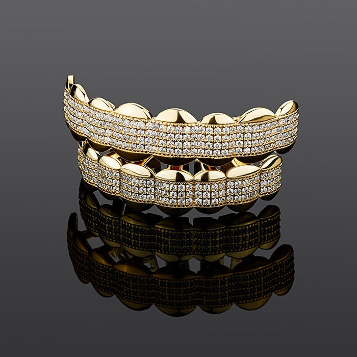 Iced Out Stripe Grillz - Different Drips