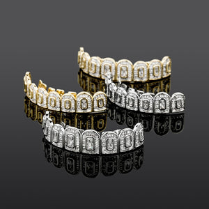 Rectangle Cut Baguette Grillz - Different Drips