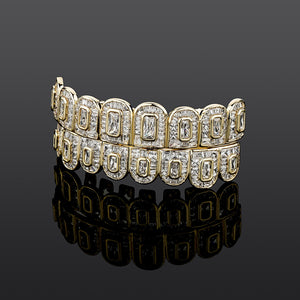 Rectangle Cut Baguette Grillz - Different Drips