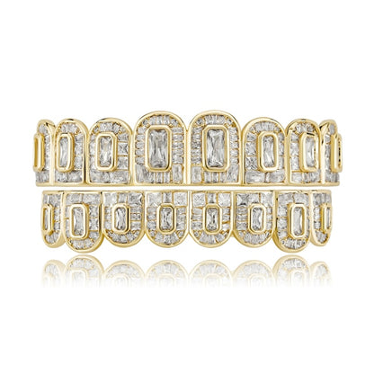 Rectangle Cut Baguette Grillz - Different Drips
