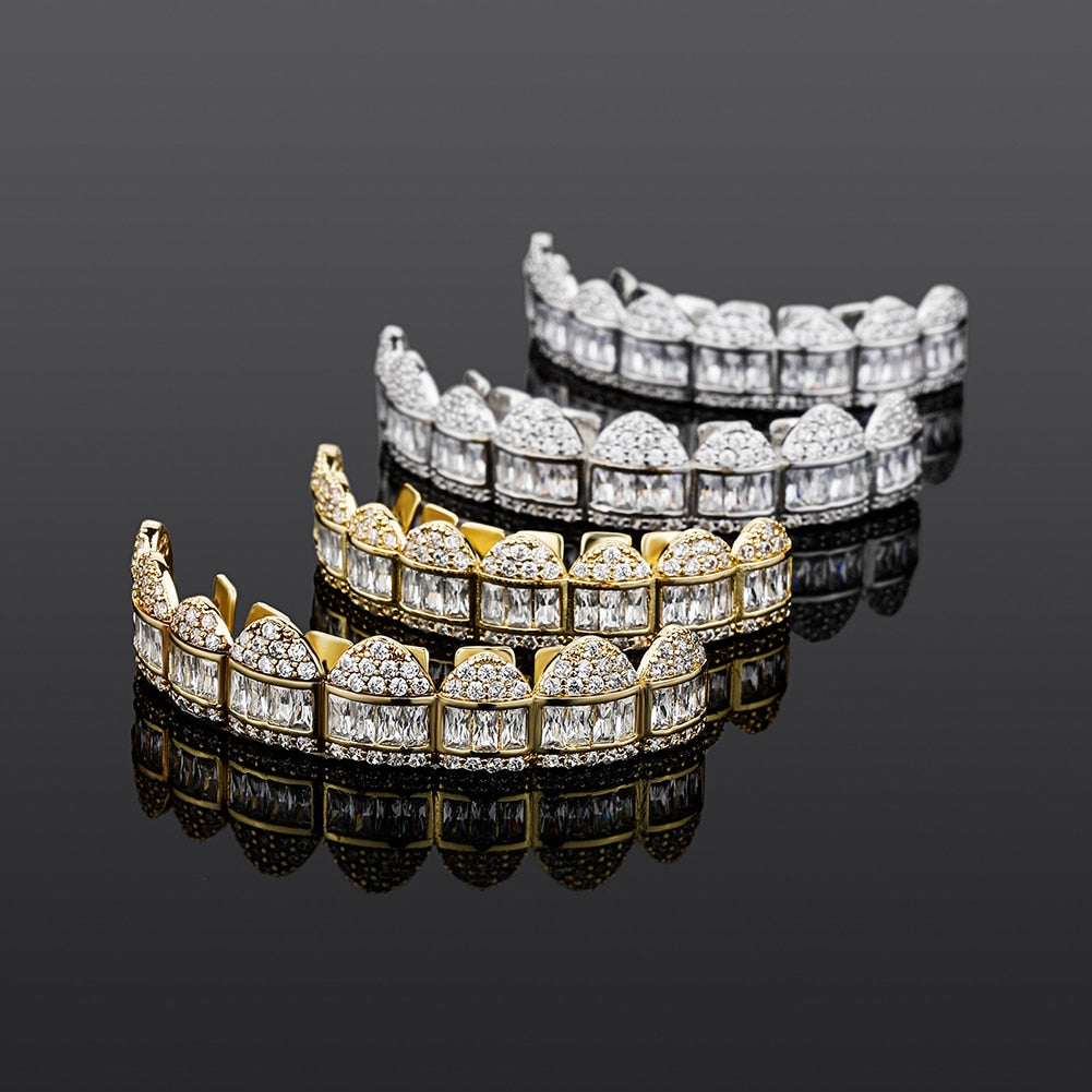 Square Cut Baguette Grillz - Different Drips