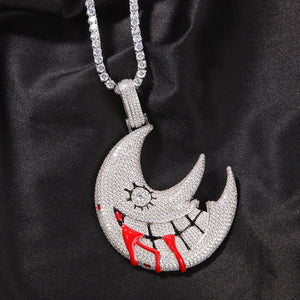 Big Moon Pendant - Different Drips