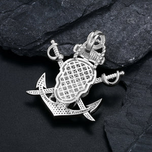 Iced Out Pirate Pendant - Different Drips