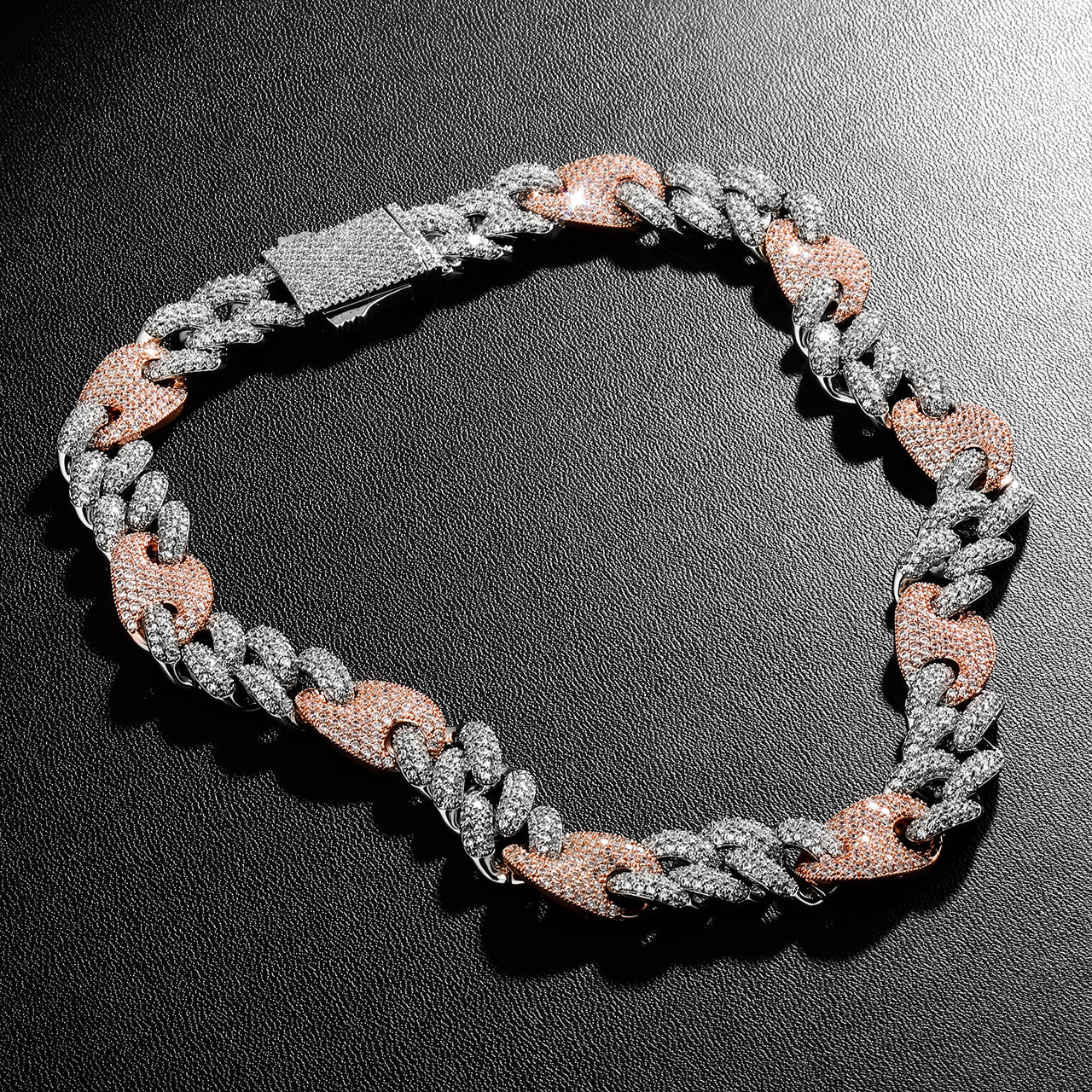 16-20mm Iced Mariner Miami Link Cuban Chain - Different Drips