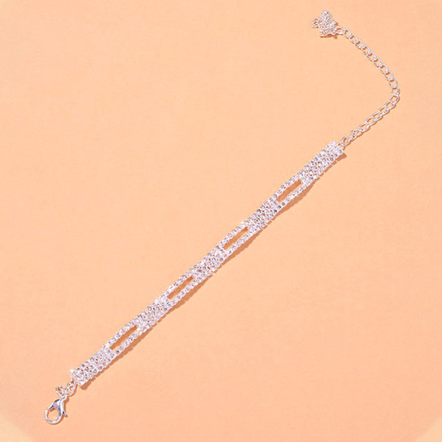 Rectangle Cut Out Anklet - Different Drips