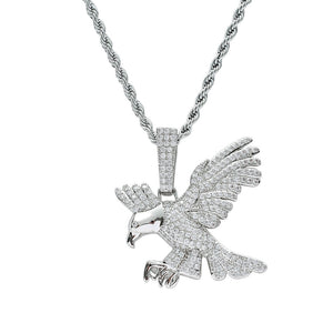 Iced Eagle Pendant - Different Drips