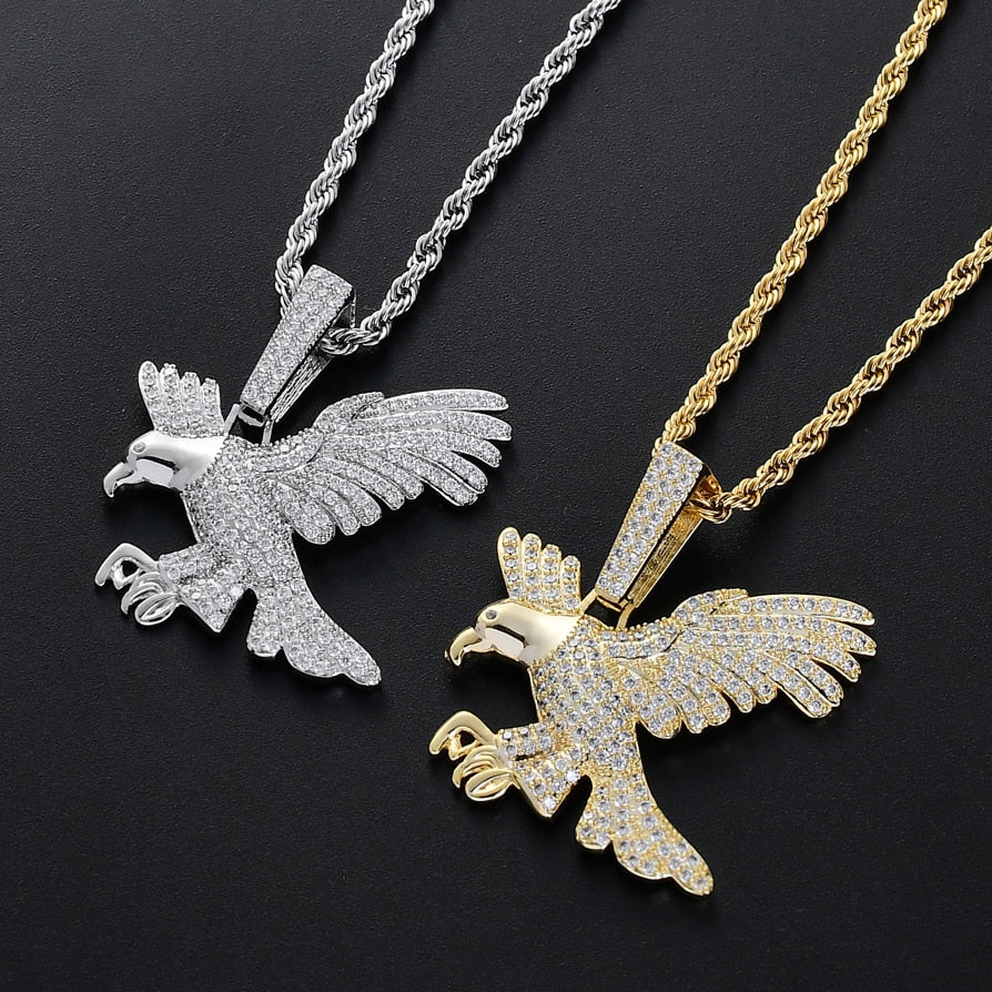 Iced Eagle Pendant - Different Drips