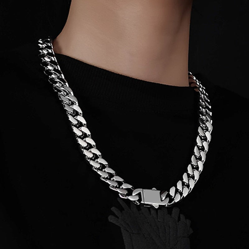 12mm Miami Cuban Chain White Gold - Different Drips
