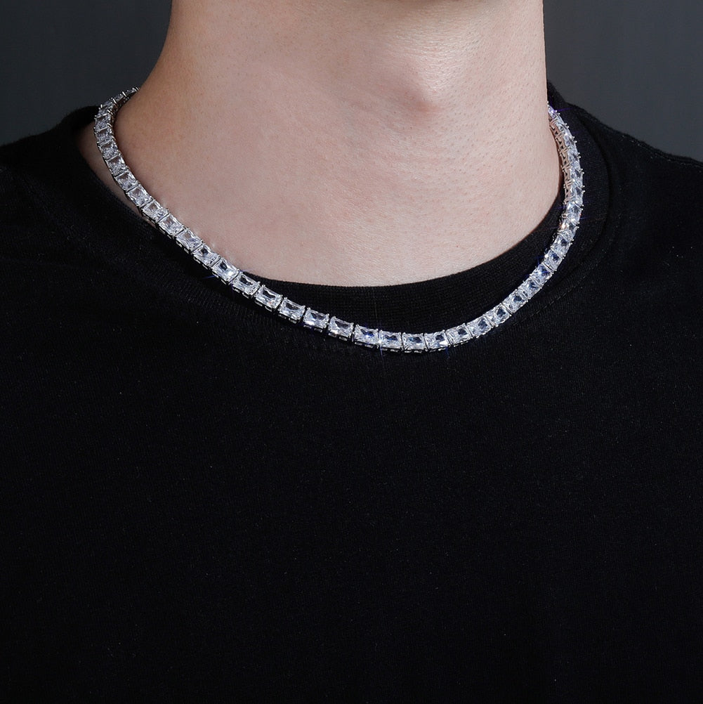 6mm Baguette Tennis Chain - Different Drips