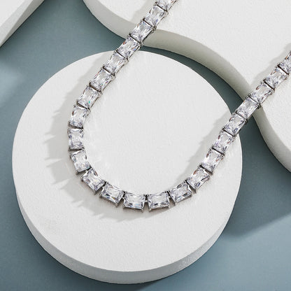 6mm Baguette Tennis Chain - Different Drips