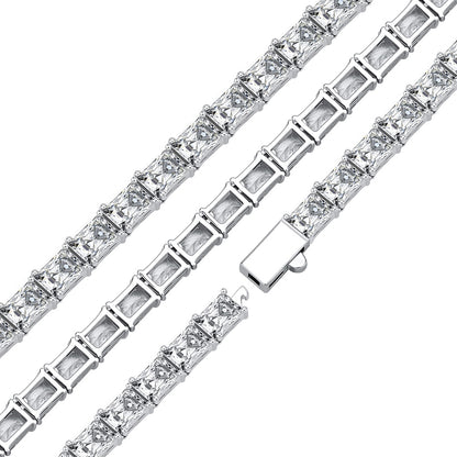 6mm Baguette Tennis Chain - Different Drips