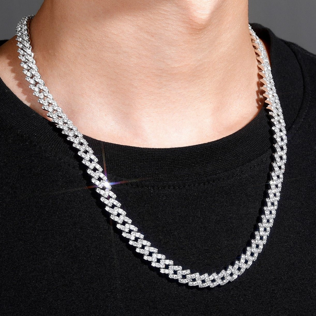 Iced Out 8mm Prong Cuban Chain - Different Drips