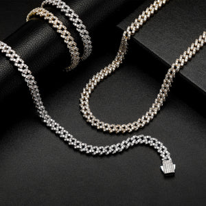 Iced Out 8mm Prong Cuban Chain - Different Drips