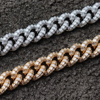 Thumbnail for 21mm Iced Baguette Miami Cuban Link Chain - Different Drips