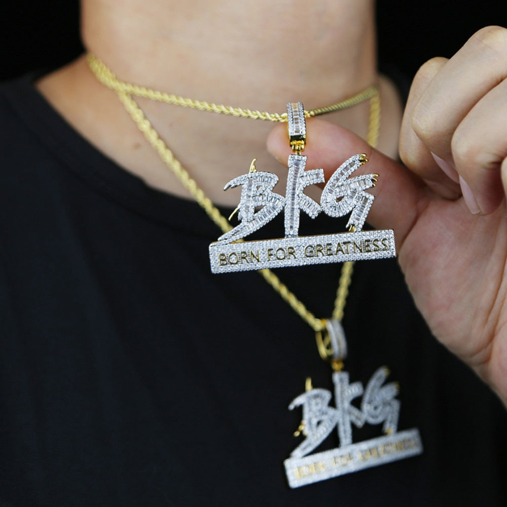 Iced Born For Greatness Pendants - Different Drips