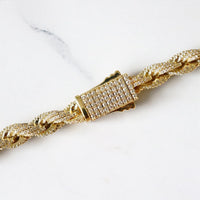 Thumbnail for 8mm Iced Out Thick Rope Chain - Different Drips