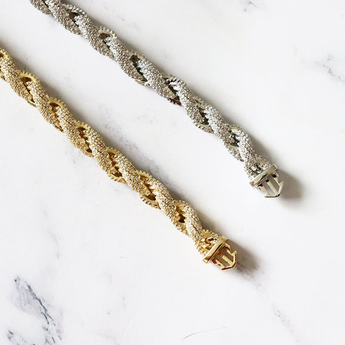 8mm Iced Out Thick Rope Chain - Different Drips