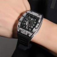 Thumbnail for Iced Out Mechanical Watch in White Gold - Different Drips