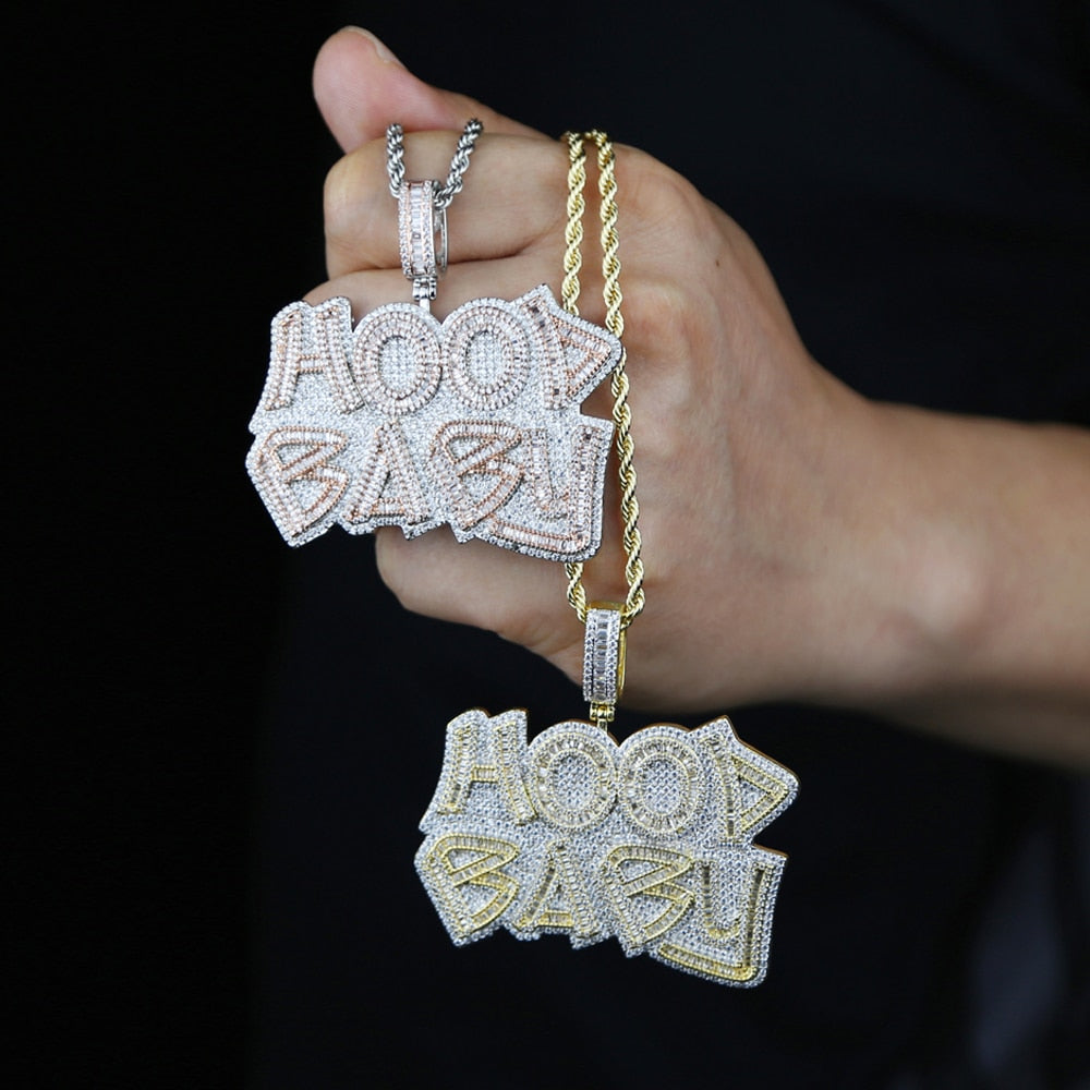Iced Out HOOD BABY Pendant - Different Drips