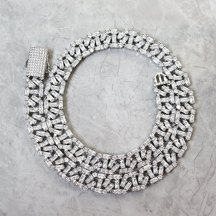 13mm Square Cut Baguette Mariner Chain - Different Drips